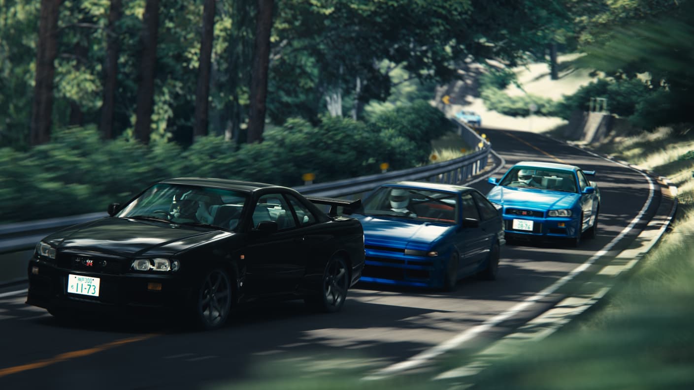 Touge โ Nissan Skyline R34 on Akina mountain pass
